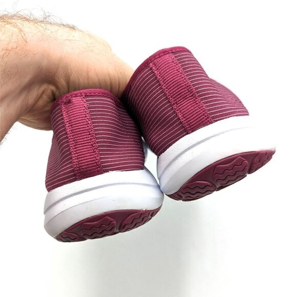 LL Bean Back Cove Slip On Comfort Loafer Shoe Womens 10 (41) Raspberry White - Picture 4 of 6